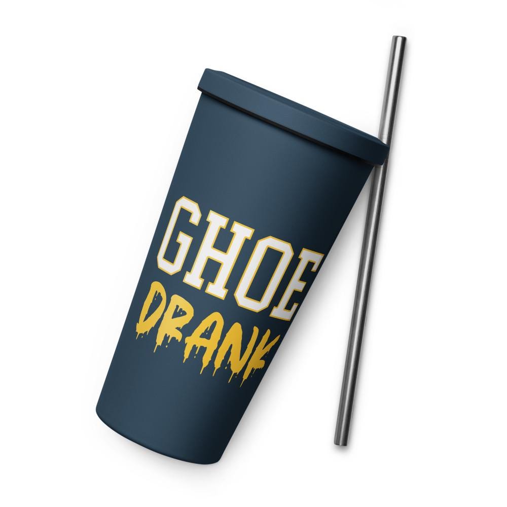 GHOE - GHOE Drank NC A&T Tumbler Clear Plastic or Stainless Steel with Straw __etsy:7792142356