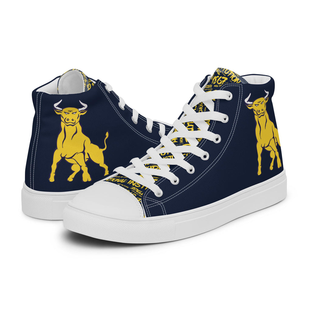 Men’s high top canvas shoes __etsy:8215996515