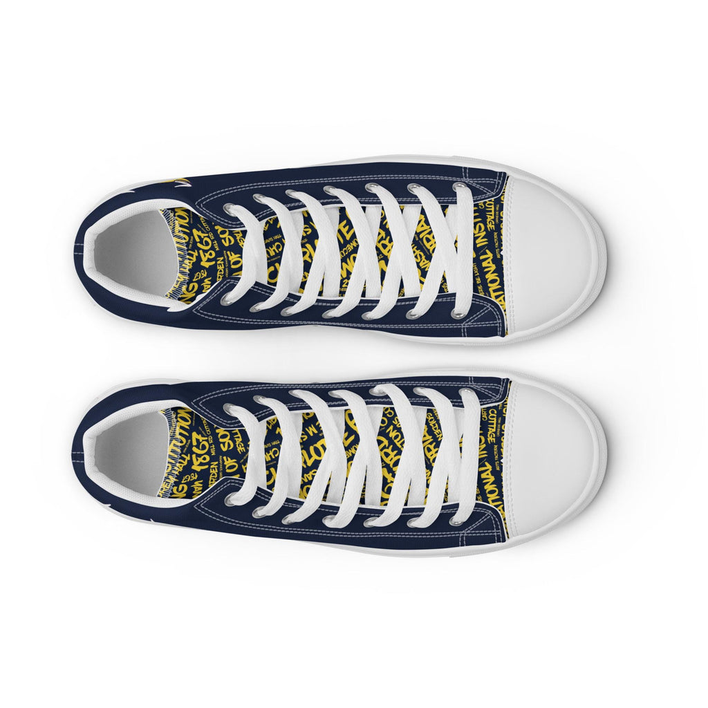 Men’s high top canvas shoes __etsy:8215996759