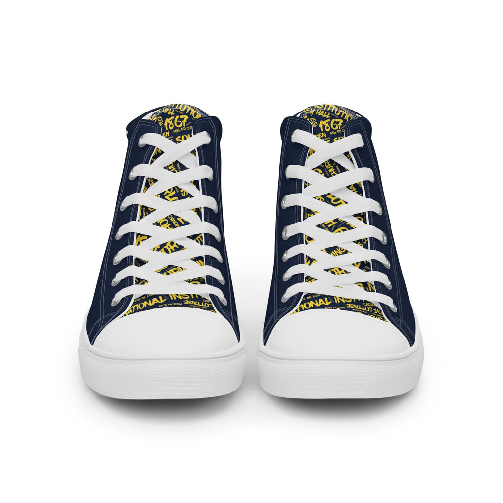 Men’s high top canvas shoes __etsy:8215996723