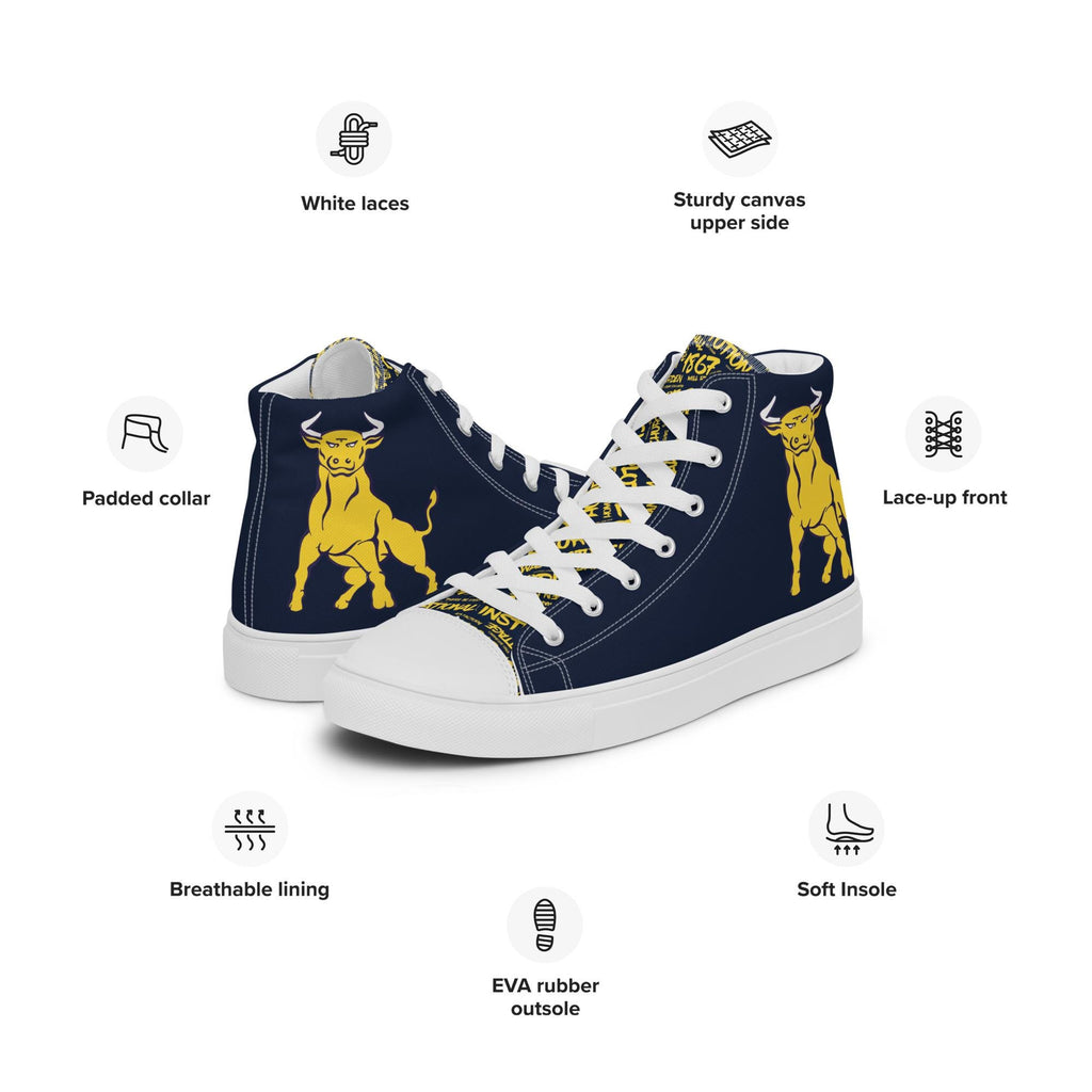 Men’s high top canvas shoes __etsy:8215996565