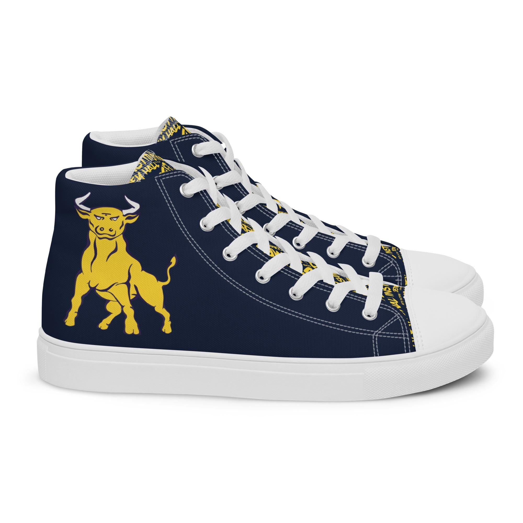 Men’s high top canvas shoes __etsy:8215996797