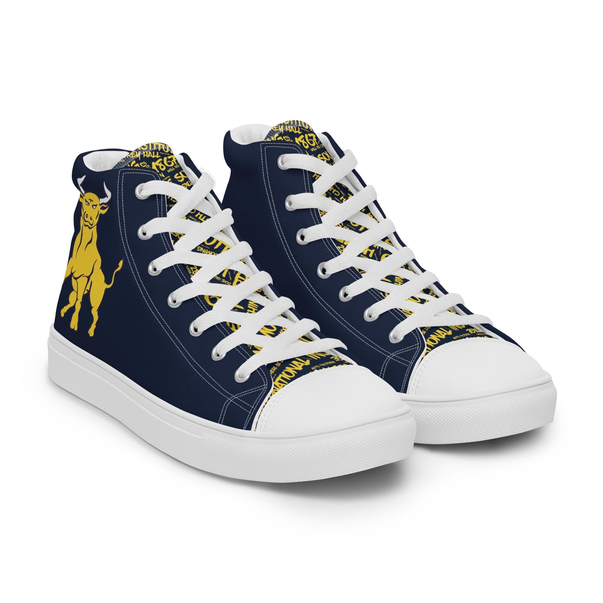 Men’s high top canvas shoes __etsy:8168064632