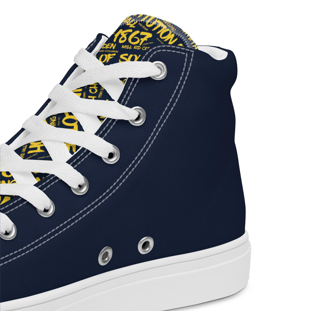 Men’s high top canvas shoes __etsy:8168064142