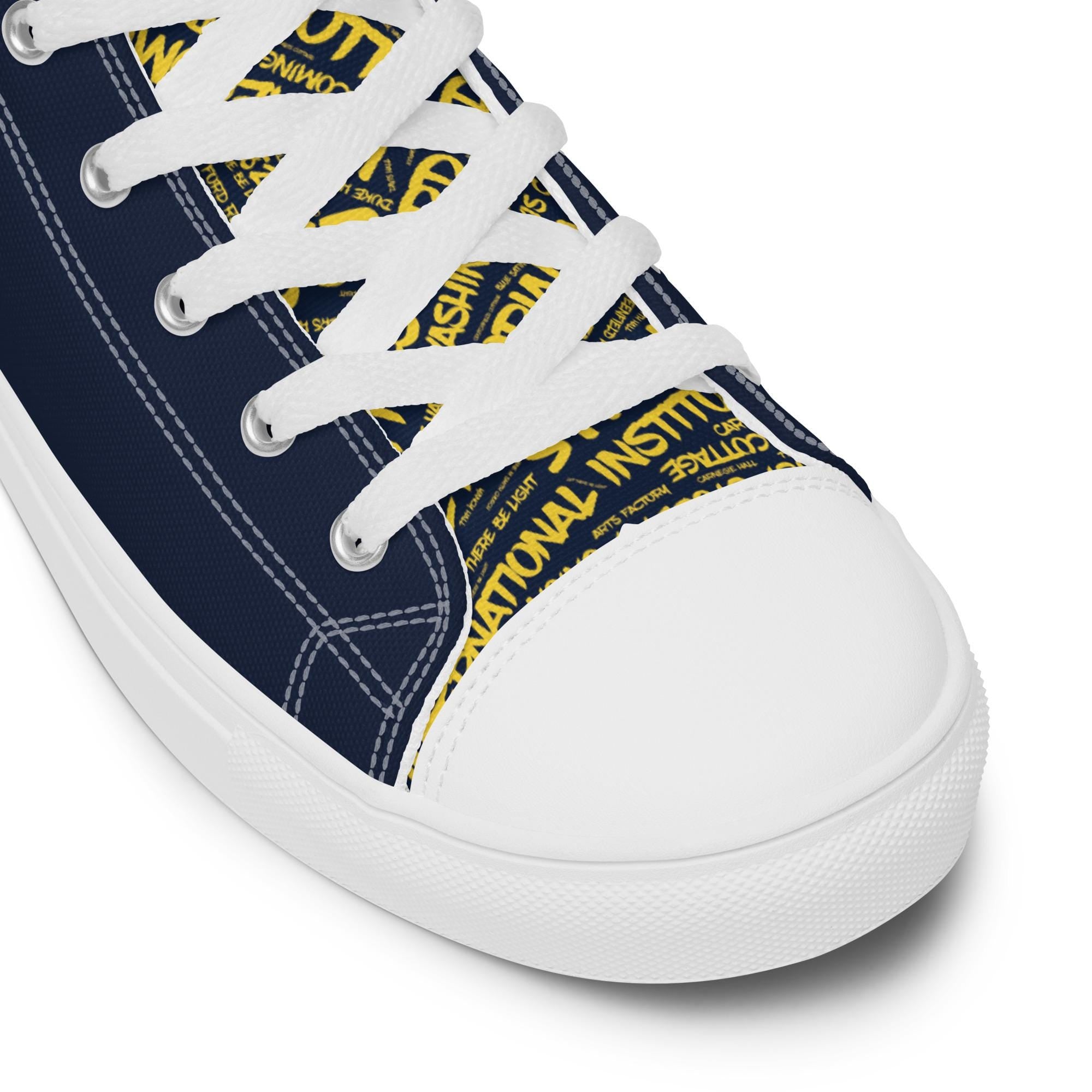Men’s high top canvas shoes __etsy:8168064196