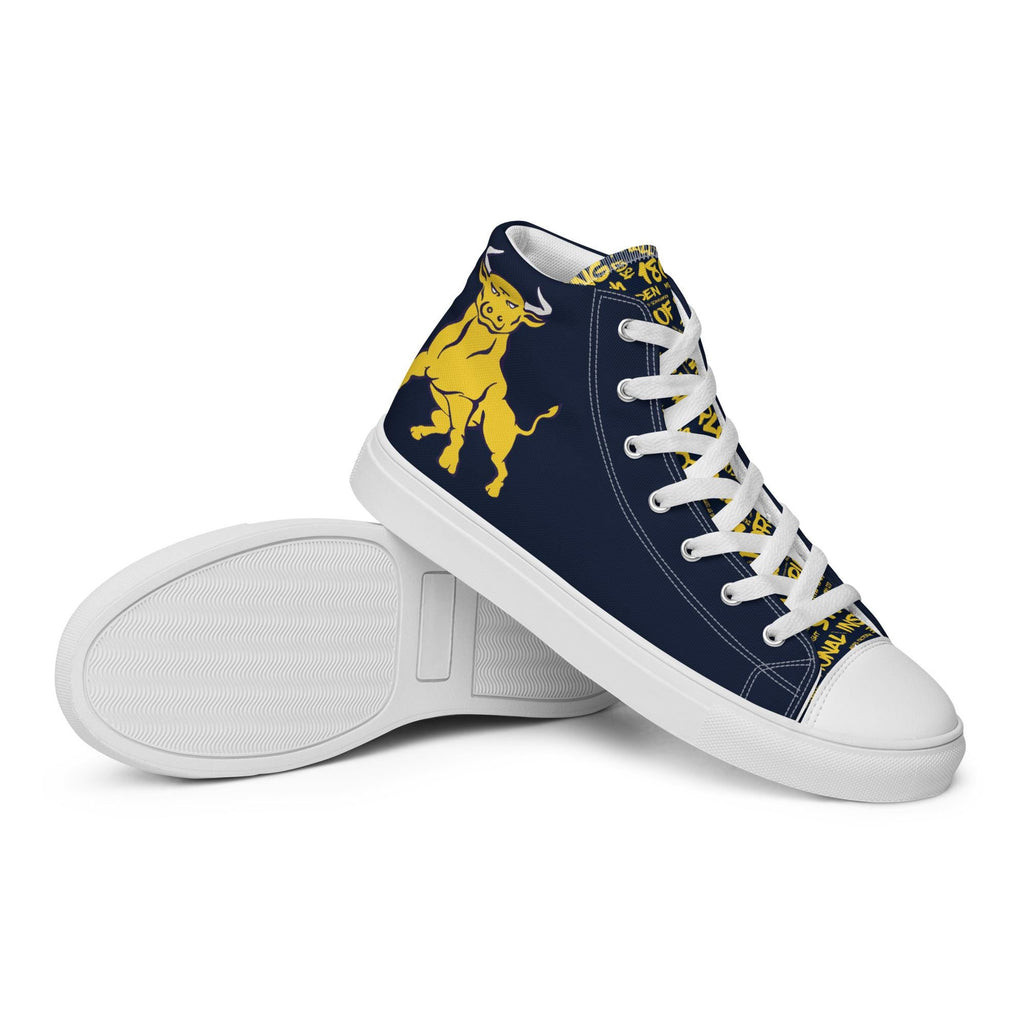 Men’s high top canvas shoes __etsy:8168064052