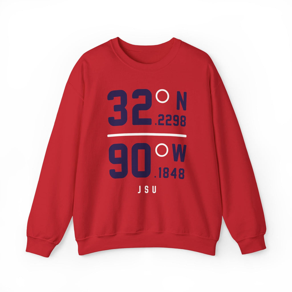 Jackson State - Coordinated Unisex Tee T-shirt or Sweatshirt (Red/Blue)