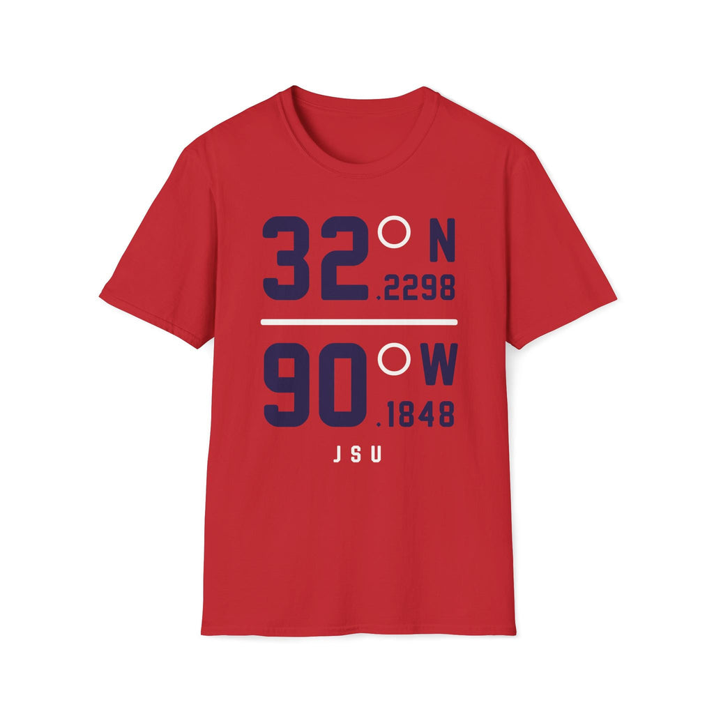 Jackson State - Coordinated Unisex Tee T-shirt or Sweatshirt (Red/Blue)