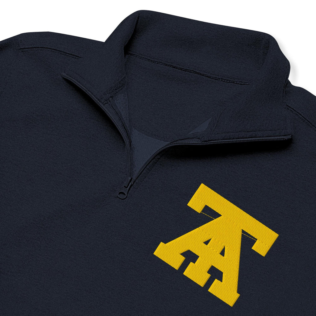NCAT - NC A&T Quarter Zip Unisex Embroidered Fleece Pullover (Navy)