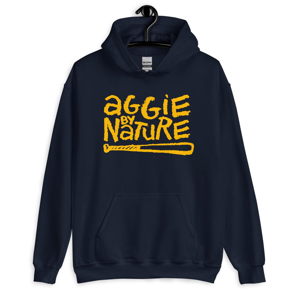 NCAT - Aggie By Nature A&T Unisex Tee, Sweatshirt or Hoodie (Navy/Gold)