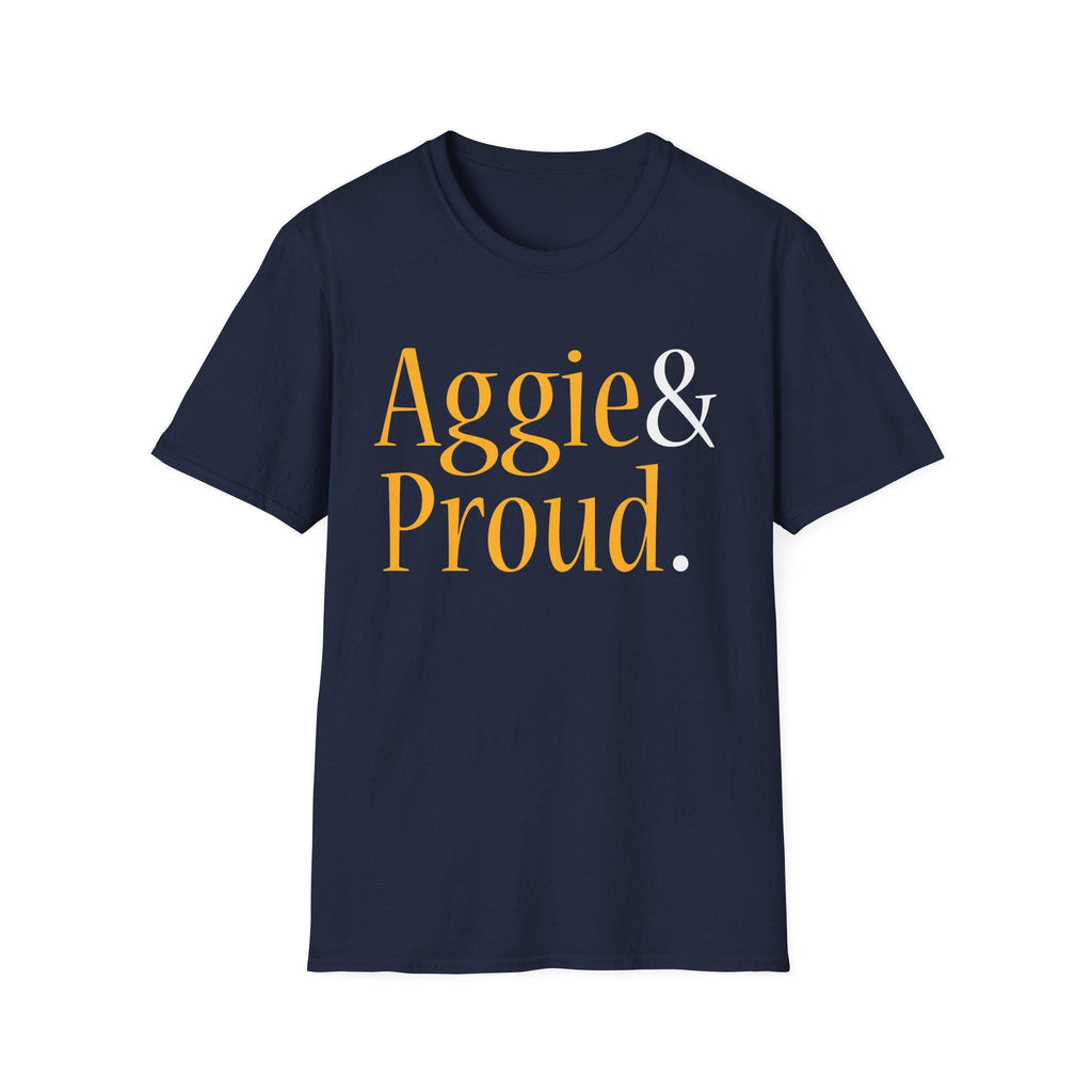 NCAT - Aggie and Proud A&T Unisex Sweatshirt or Hoodie (Navy/Gold)