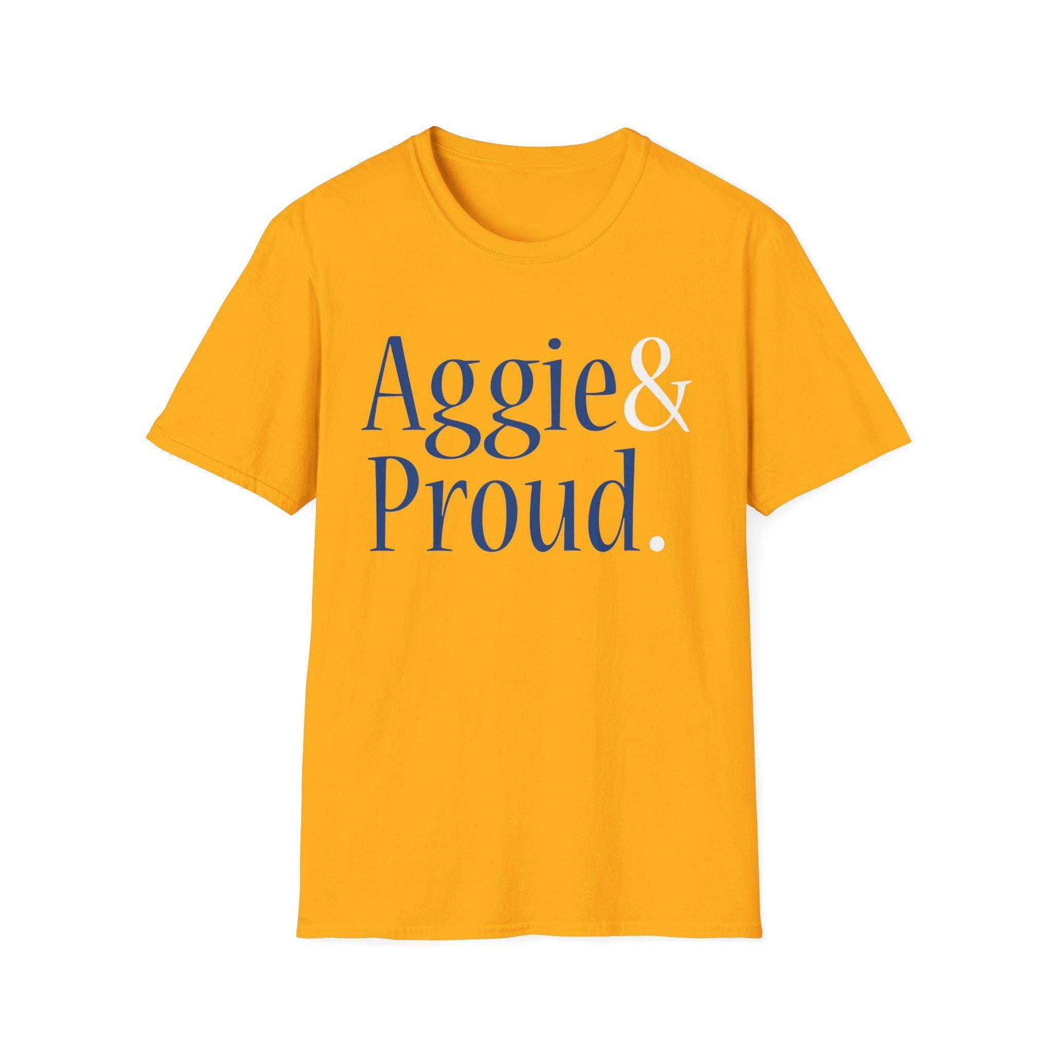 NCAT - Aggie and Proud A&T Unisex Sweatshirt or Hoodie (Navy/Gold)