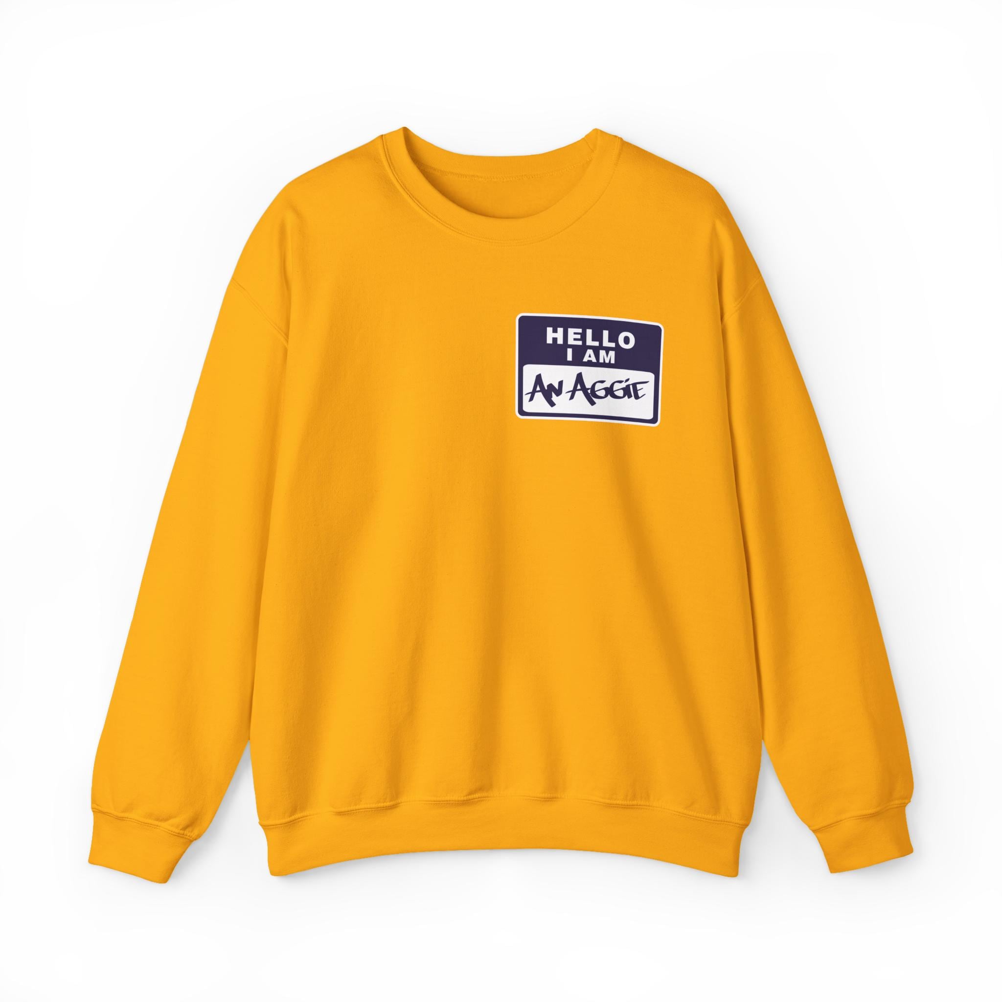 NCAT - Hello, I Am An Aggie Tee, Sweatshirt or Hoodie (Gold)