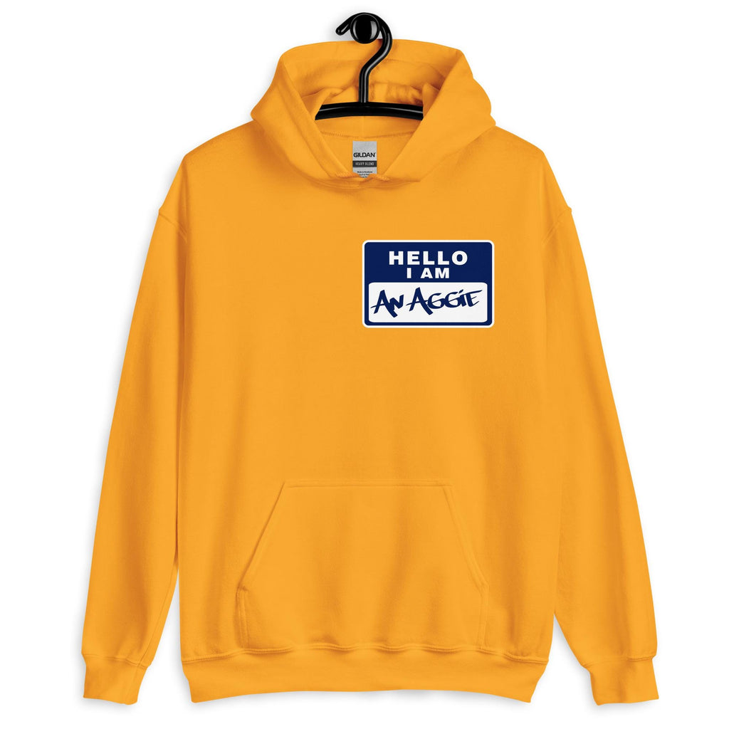 NCAT - Hello, I Am An Aggie Tee, Sweatshirt or Hoodie (Gold)