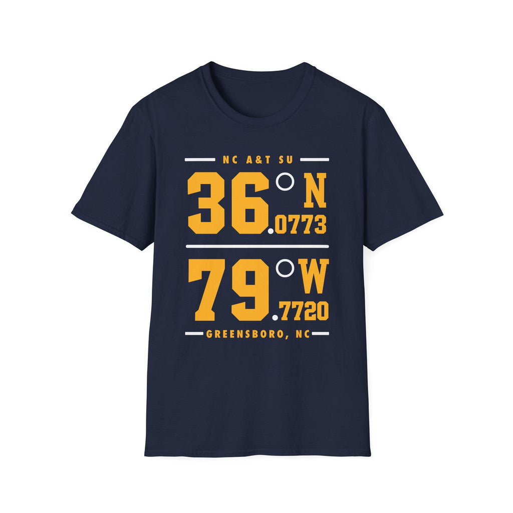 NCAT - NC A&T Coordinates Unisex Sweatshirt or Tee  (Navy)