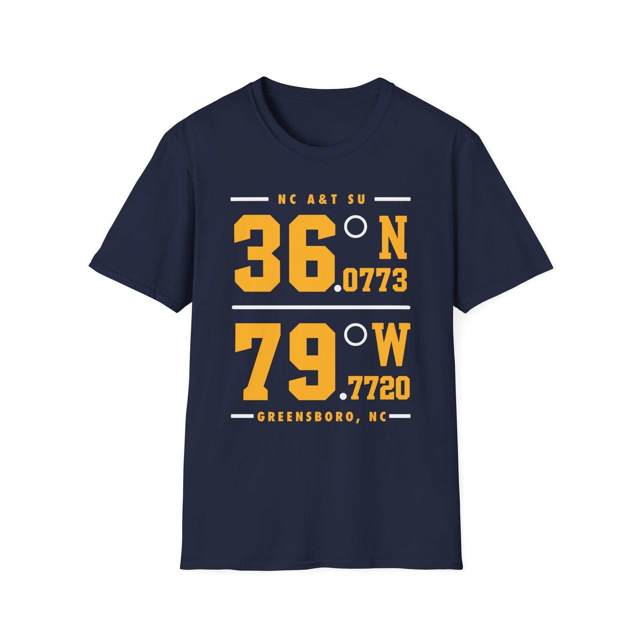 NCAT - NC A&T Coordinates Unisex Sweatshirt or Tee  (Navy)