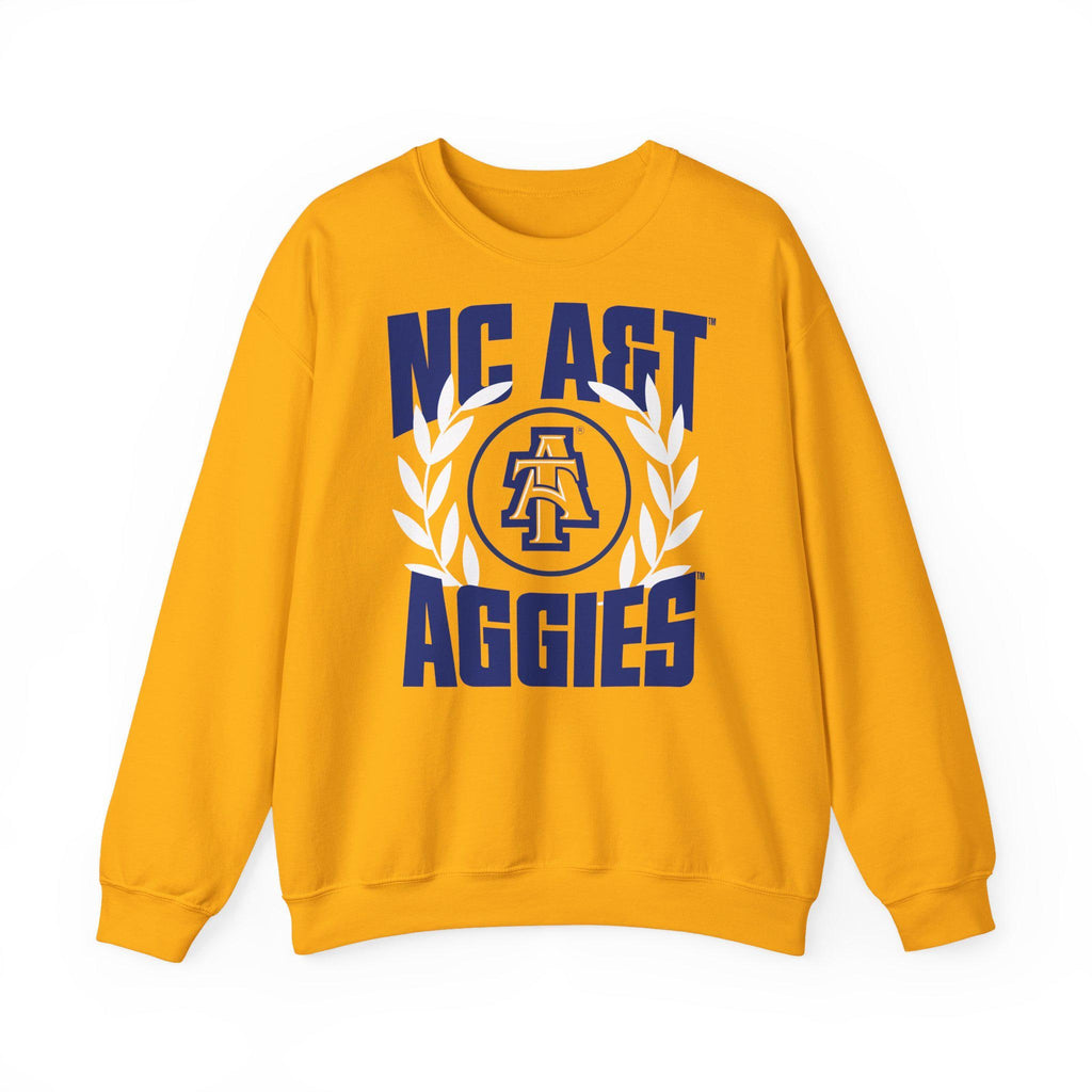 NCAT - NC A&T Floral Unisex Sweatshirt or Tee T-Shirt (Gold)