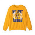 NCAT - NC A&T Floral Unisex Sweatshirt or Tee T-Shirt (Gold)