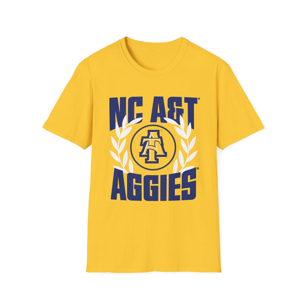 NCAT - NC A&T Floral Unisex Sweatshirt or Tee T-Shirt (Gold)
