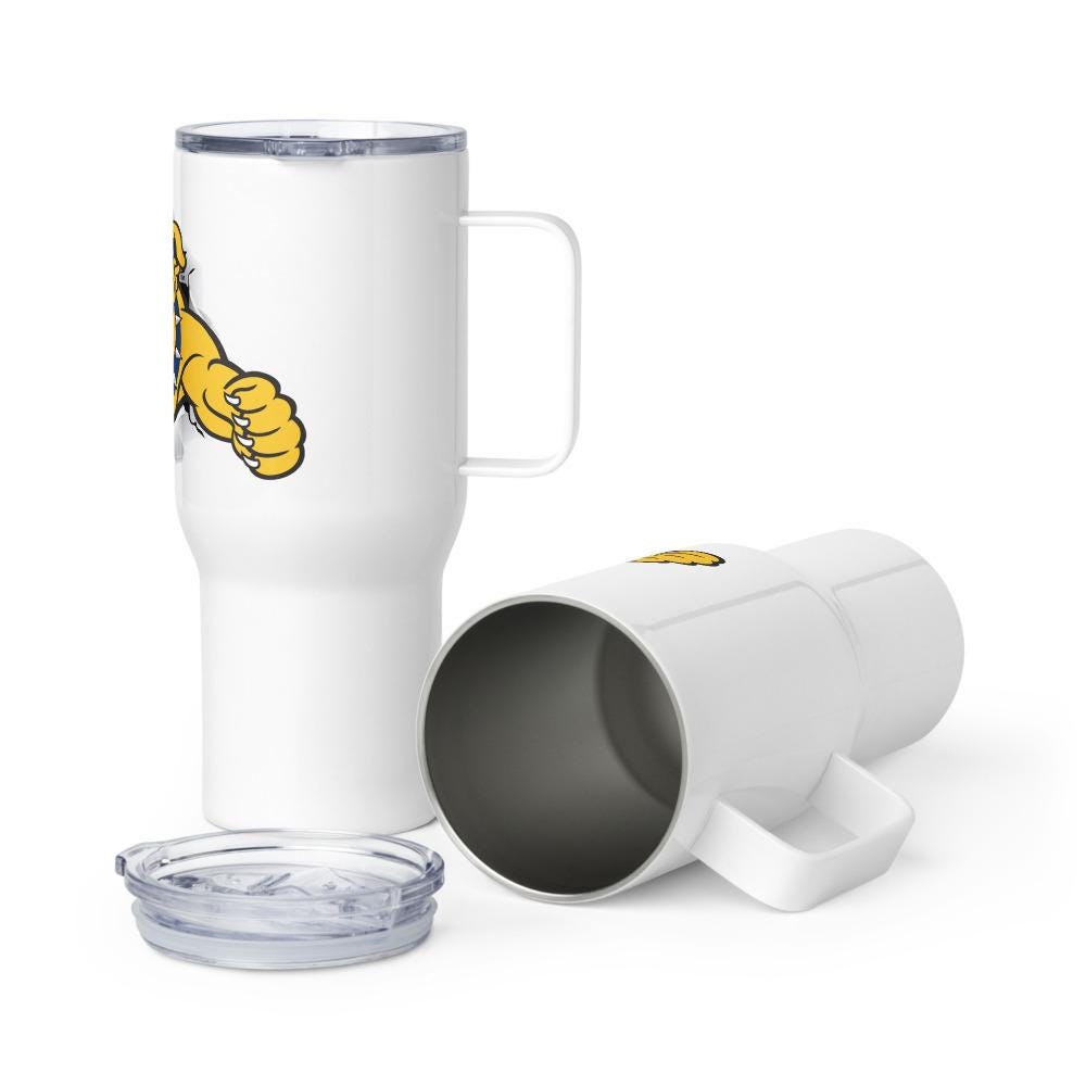 NCAT - NC A&T Travel Mug With Handle and Straw 25oz, 40oz