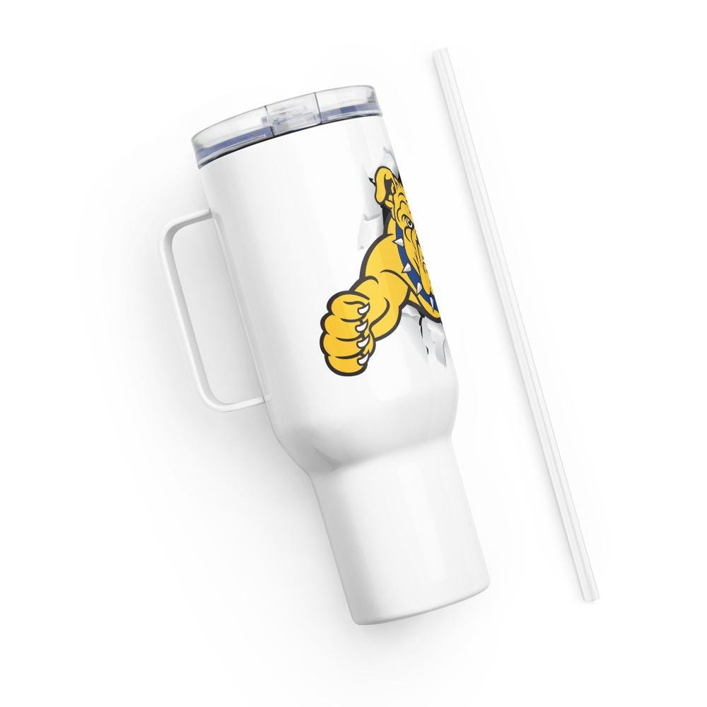NCAT - NC A&T Travel Mug With Handle and Straw 25oz, 40oz