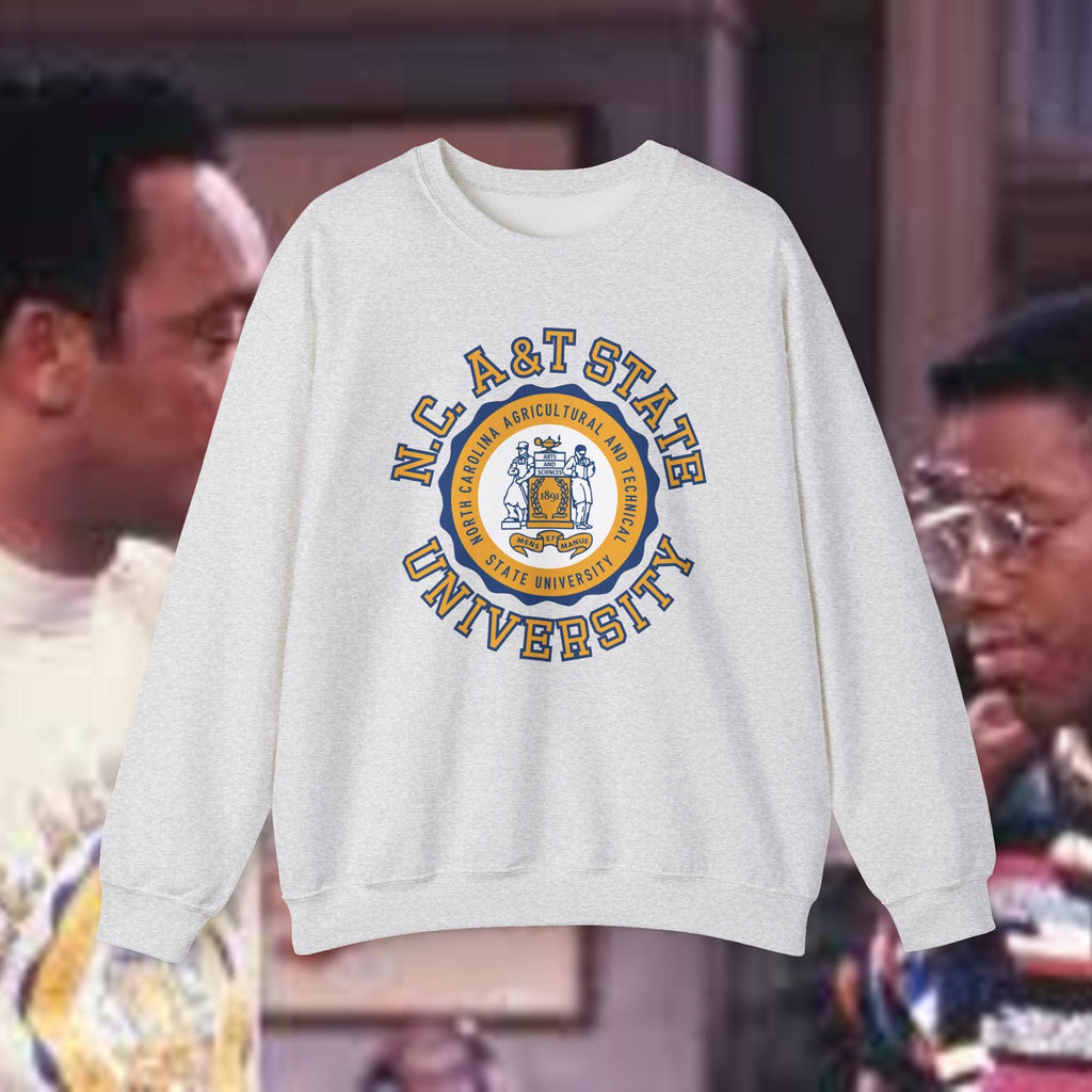 NCAT - Special Edition Jesse Jackson A Different World Retro NC A&T Unisex Sweatshirt (Gray, White, Navy)