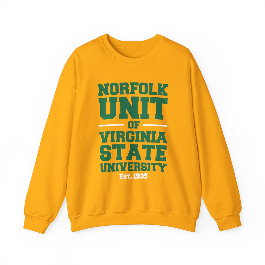 Norfolk State - Norfolk Unit of VSU Unisex Tee T-Shirt or Sweatshirt (Green/Gold)