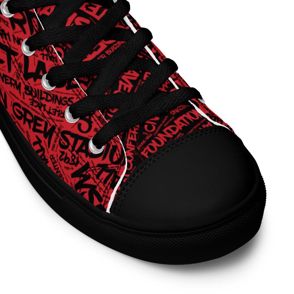WSSU - All Things WSSU High Top Canvas Shoes
