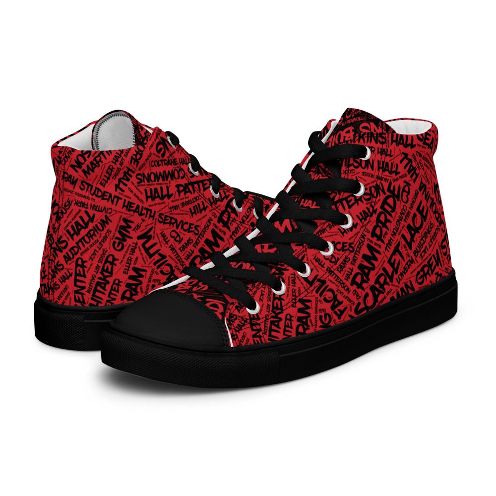 WSSU - All Things WSSU High Top Canvas Shoes