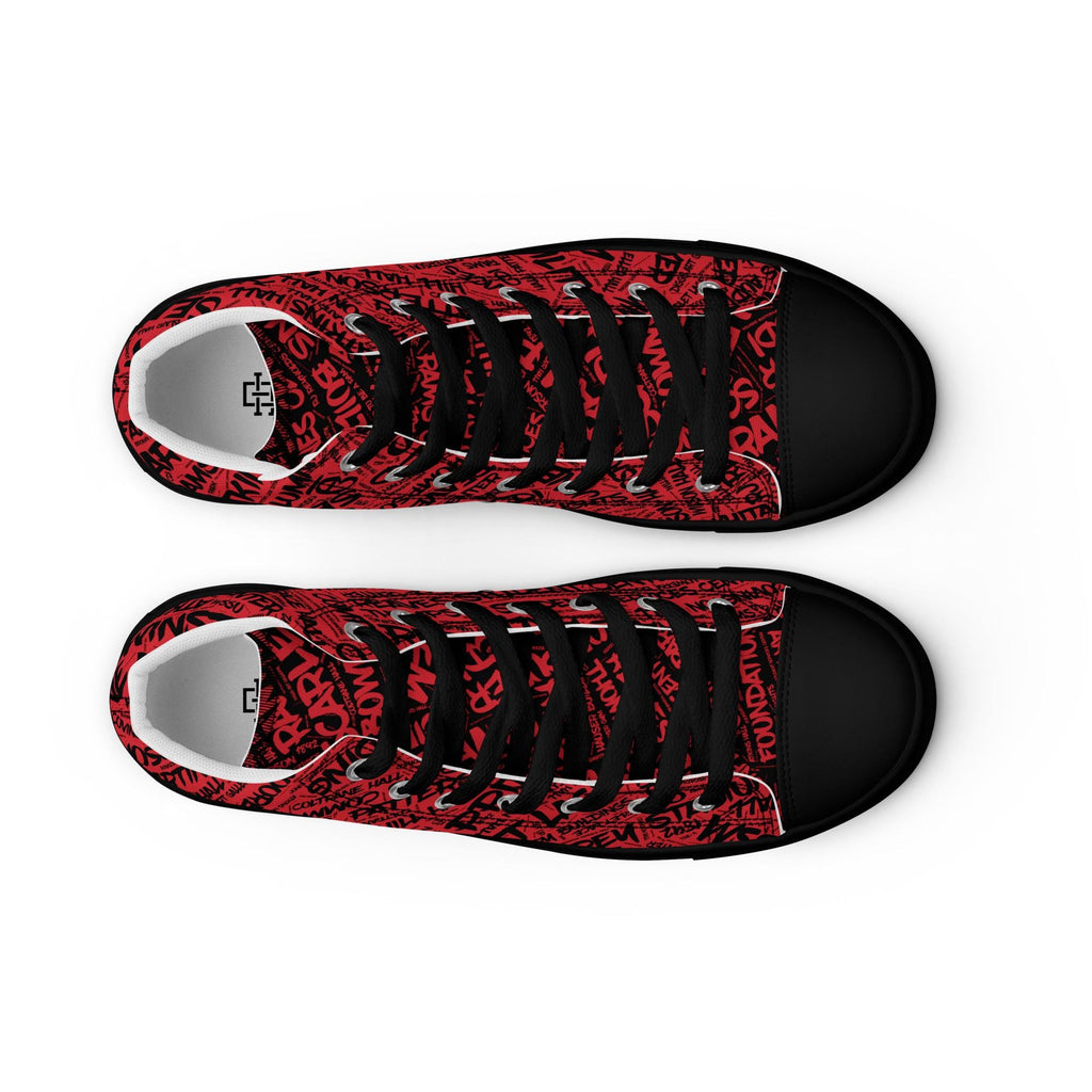 Men’s high top canvas shoes