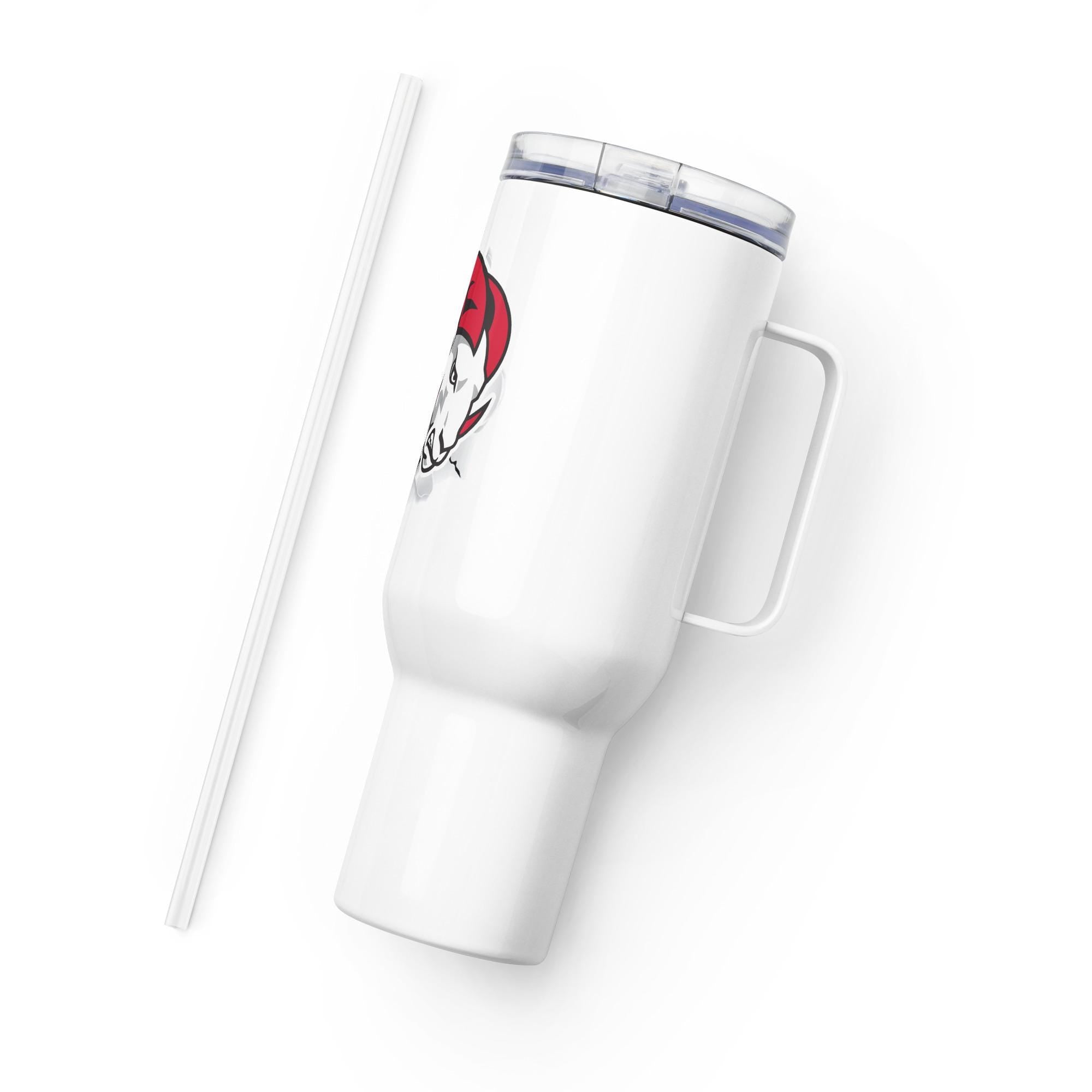 Travel mug with a handle __etsy:7908075294