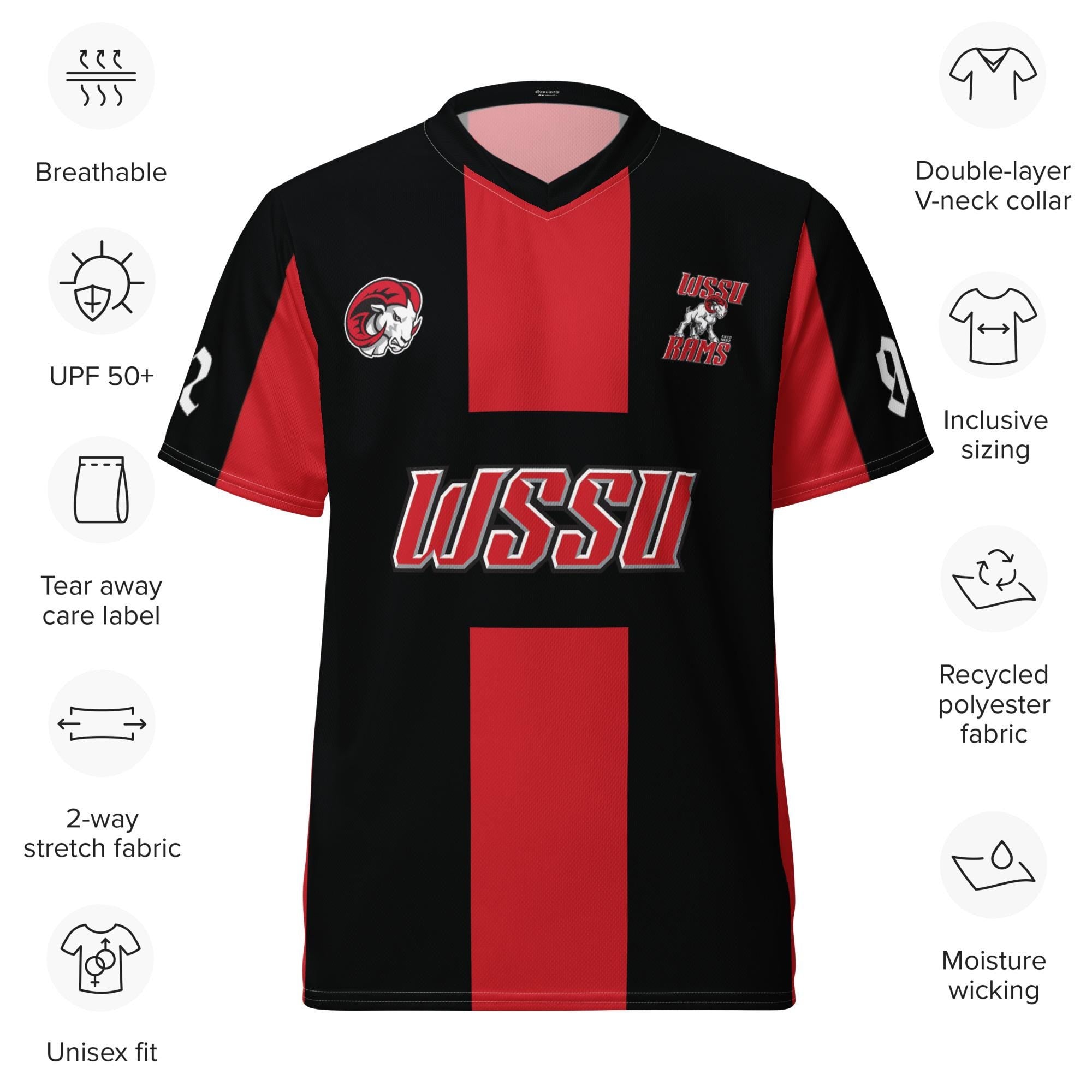 Recycled unisex sports jersey __etsy:7842221782