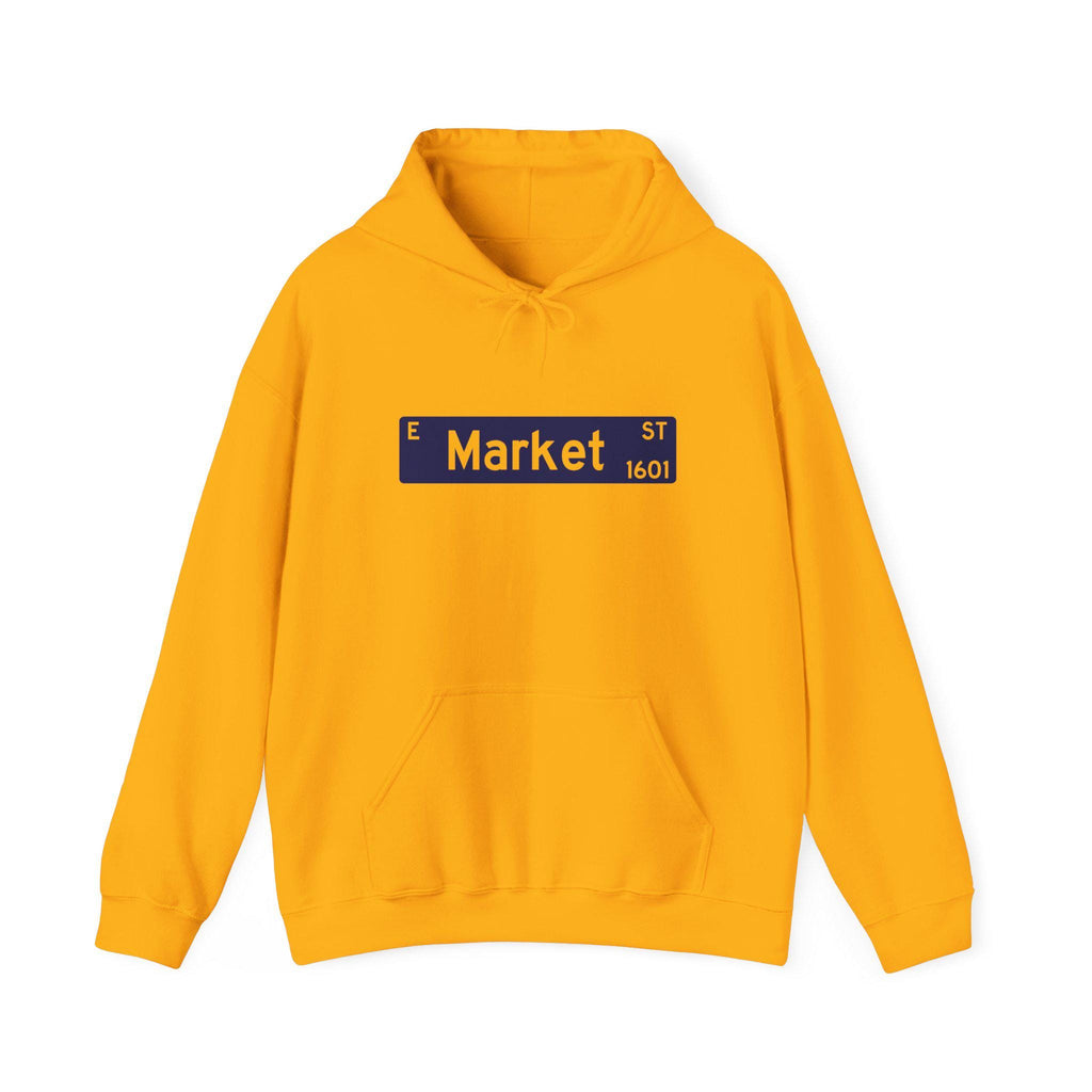 NCAT - E Market St NC A&T Unisex Sweatshirt or Hoodie (Navy/Gold) (etsy image id: 7263029884)