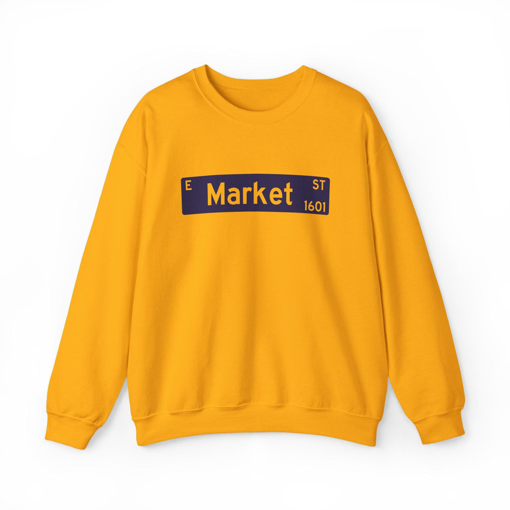 NCAT - E Market St NC A&T Unisex Sweatshirt or Hoodie (Navy/Gold) (etsy image id: 7263029892)