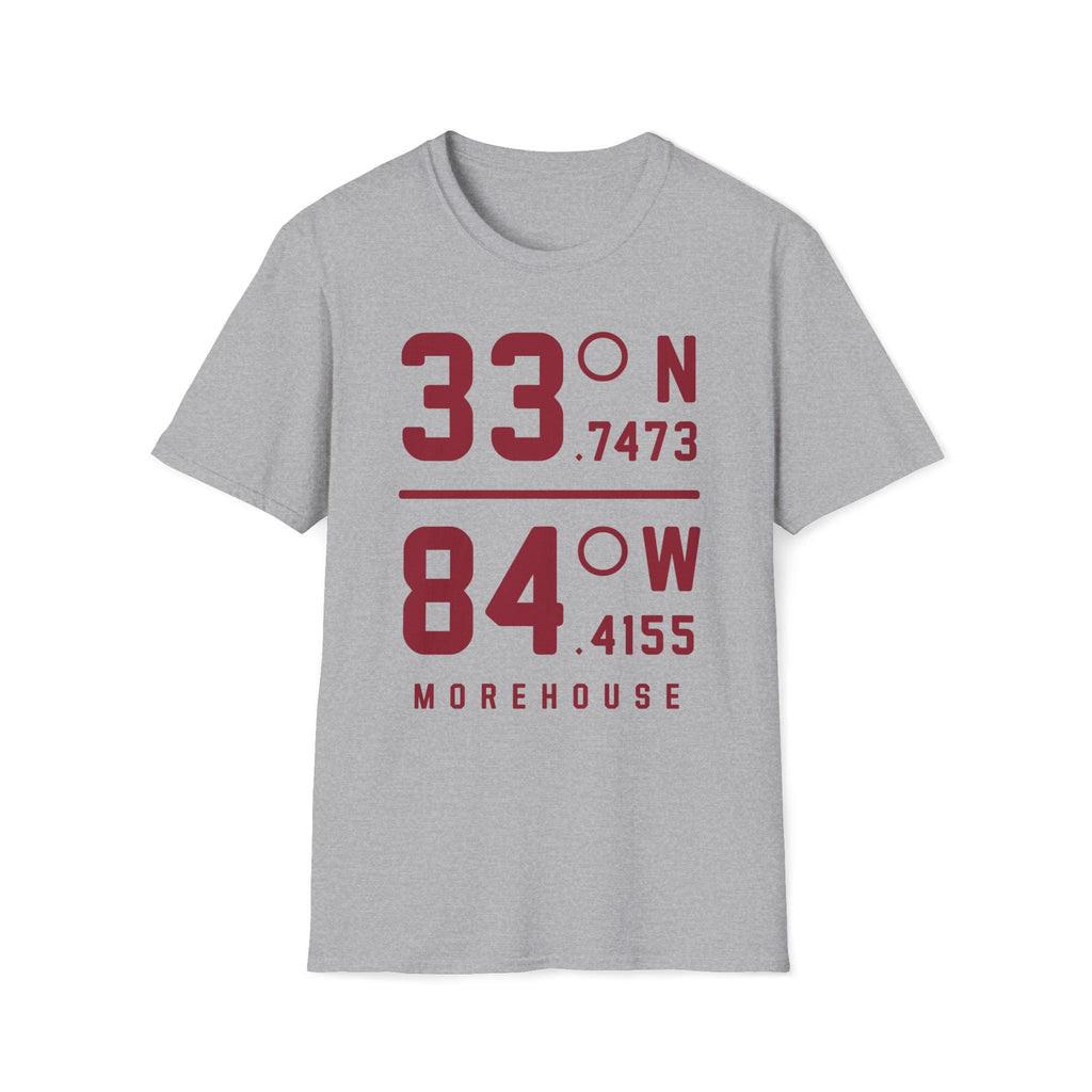 Morehouse - Coordinates Unisex Tee T-Shirt or Sweatshirt (etsy image id: 7267421138)