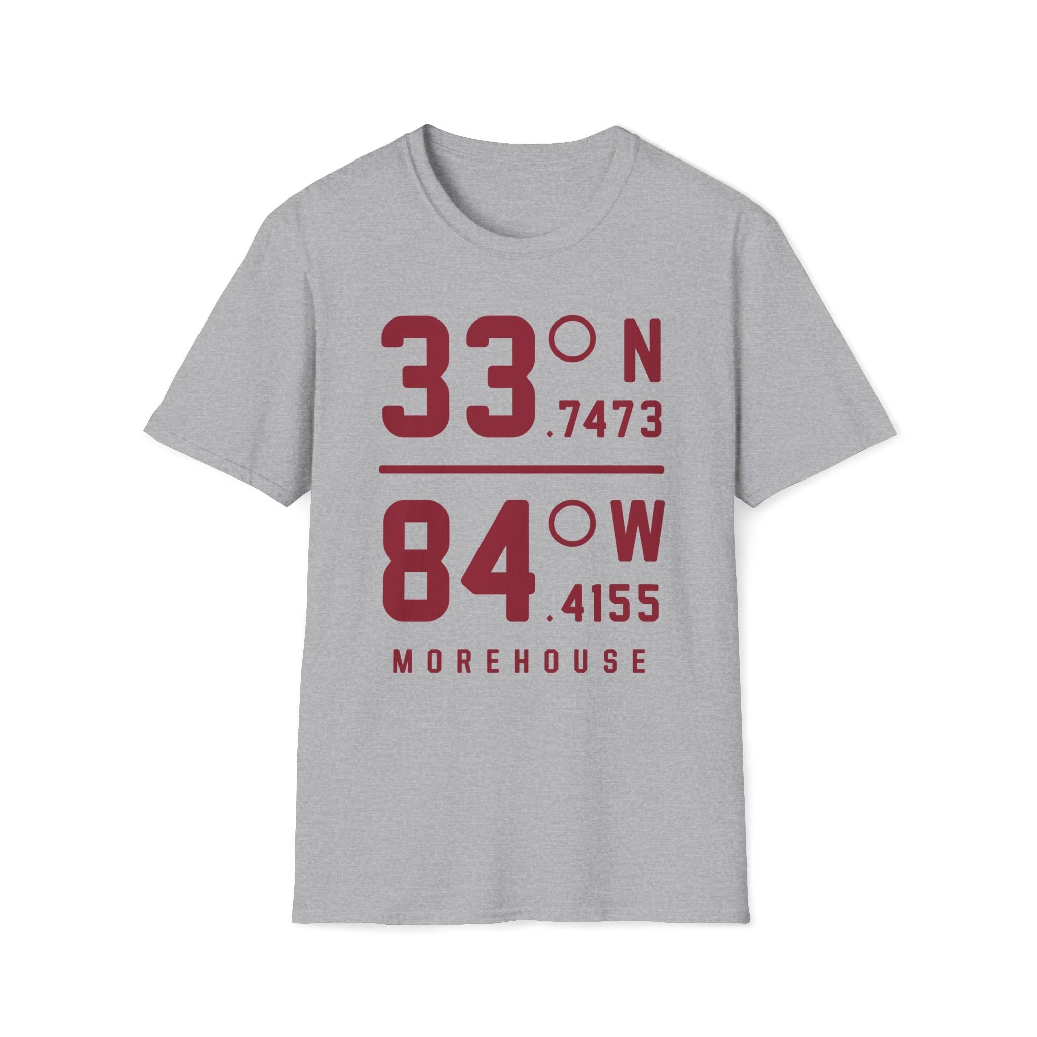Morehouse - Coordinates Unisex Tee T-Shirt or Sweatshirt (etsy image id: 7267421138)