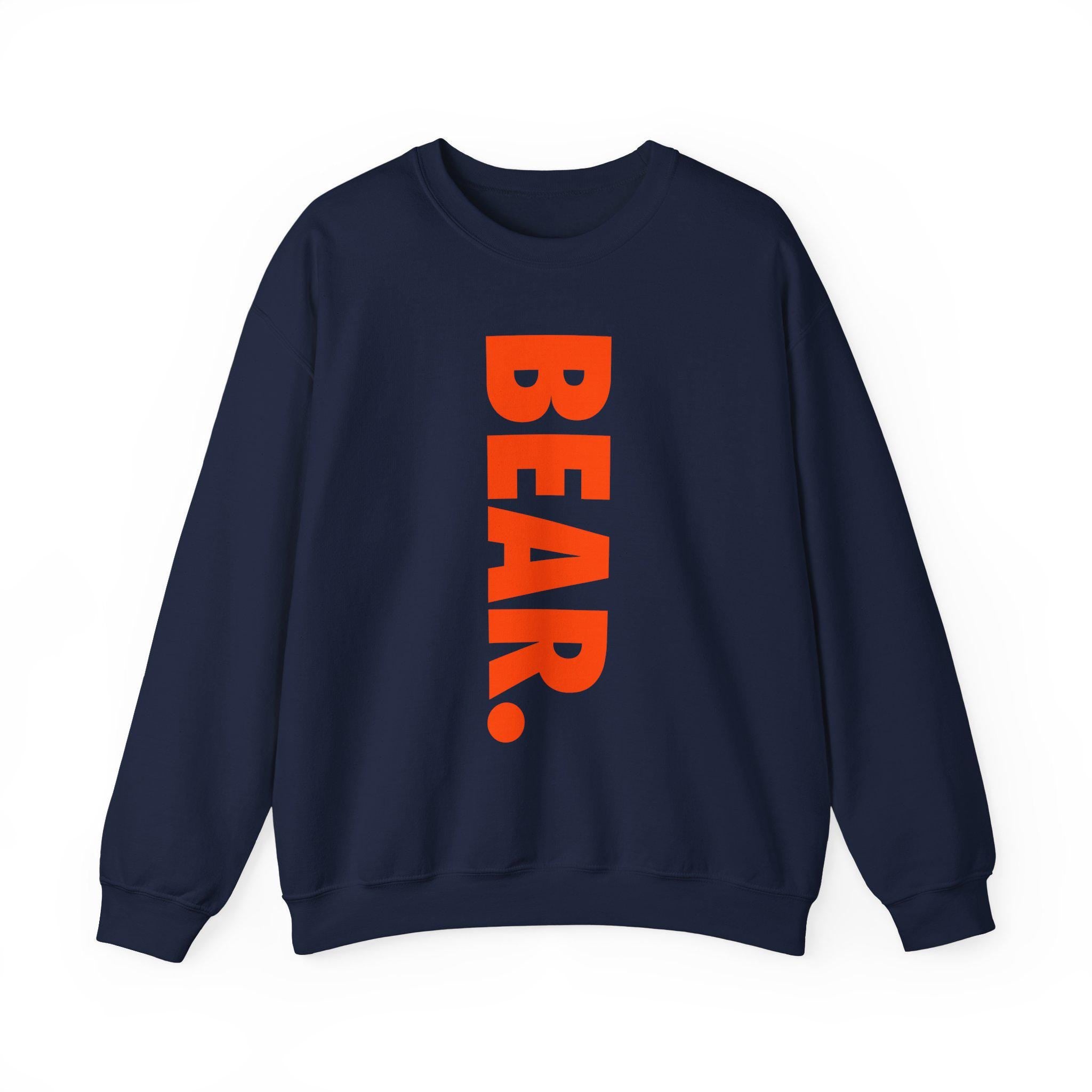 Morgan State - BEAR. Sweatshirt (Navy) __etsy:7268176116