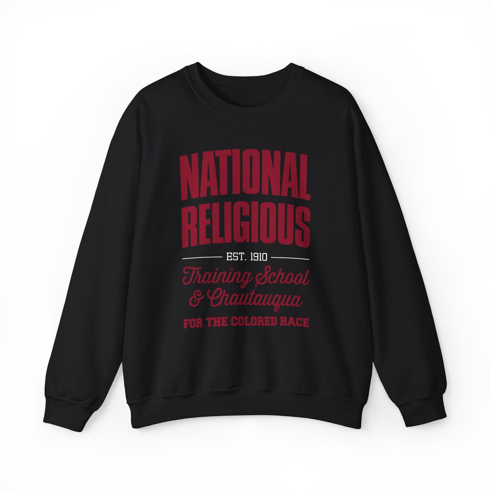NCCU - National Religious TS & C For the Colored Race NC Central Unisex Sweatshirt (Black/Grey) __etsy:7312361019