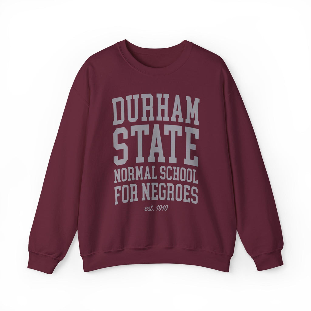 NCCU - Durham State NC Central Unisex Sweatshirt (Black/Grey/Maroon) (etsy image id: 7312538133)