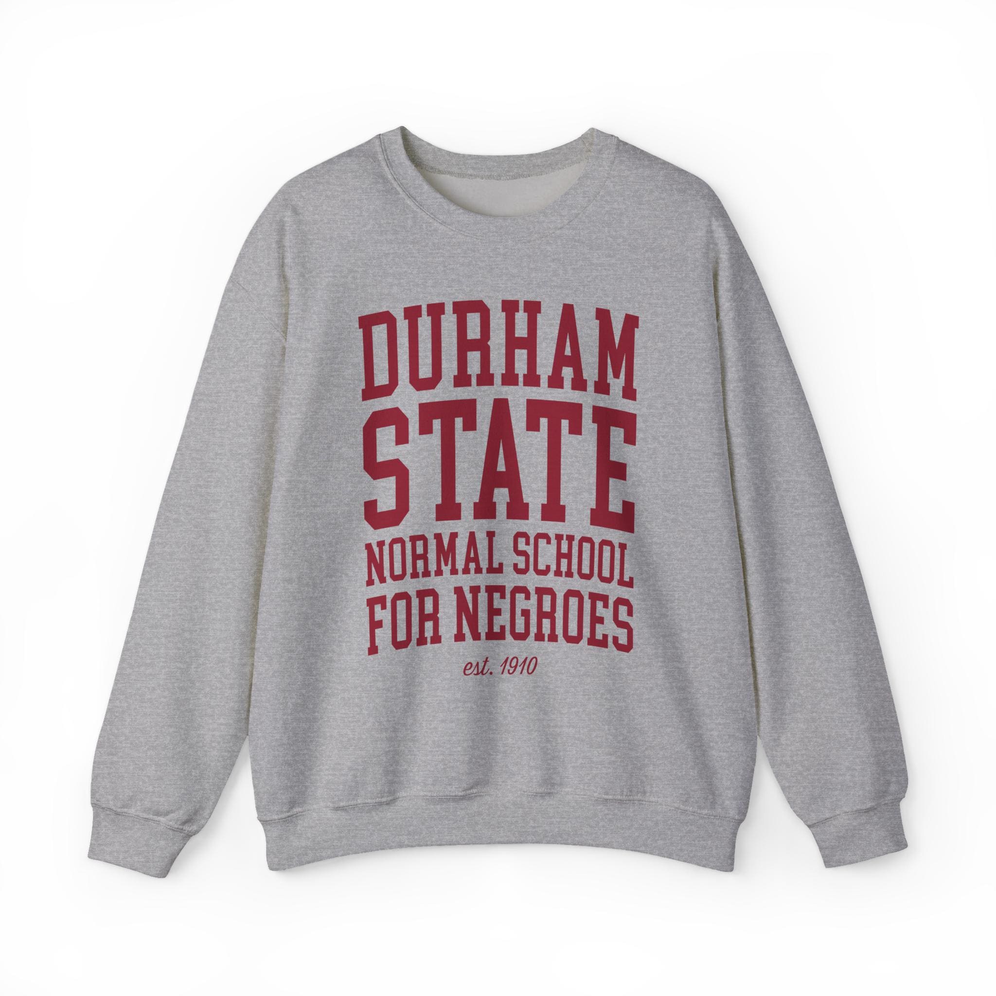 NCCU - Durham State NC Central Unisex Sweatshirt (Black/Grey/Maroon) (etsy image id: 7312538135)