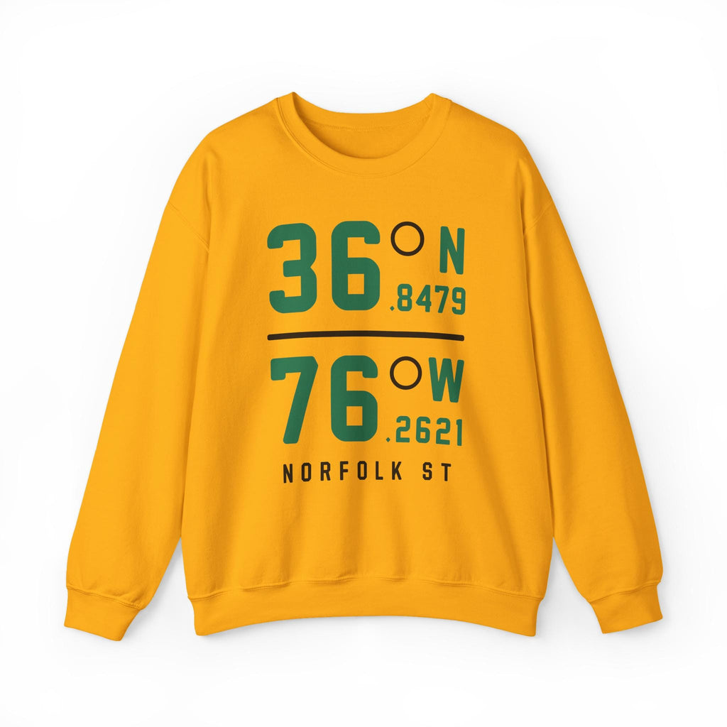 Norfolk State - Coordinates Unisex Sweatshirt (Green/Gold) __etsy:7313737513