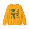 Norfolk State - Coordinates Unisex Sweatshirt (Green/Gold) __etsy:7313737513