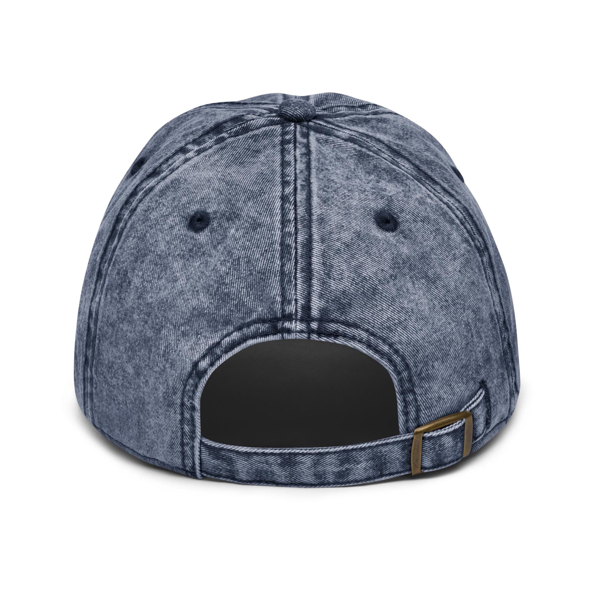 Jackson State - Thee I Love Distressed Denim Dad Cap Hat __etsy:7331553534