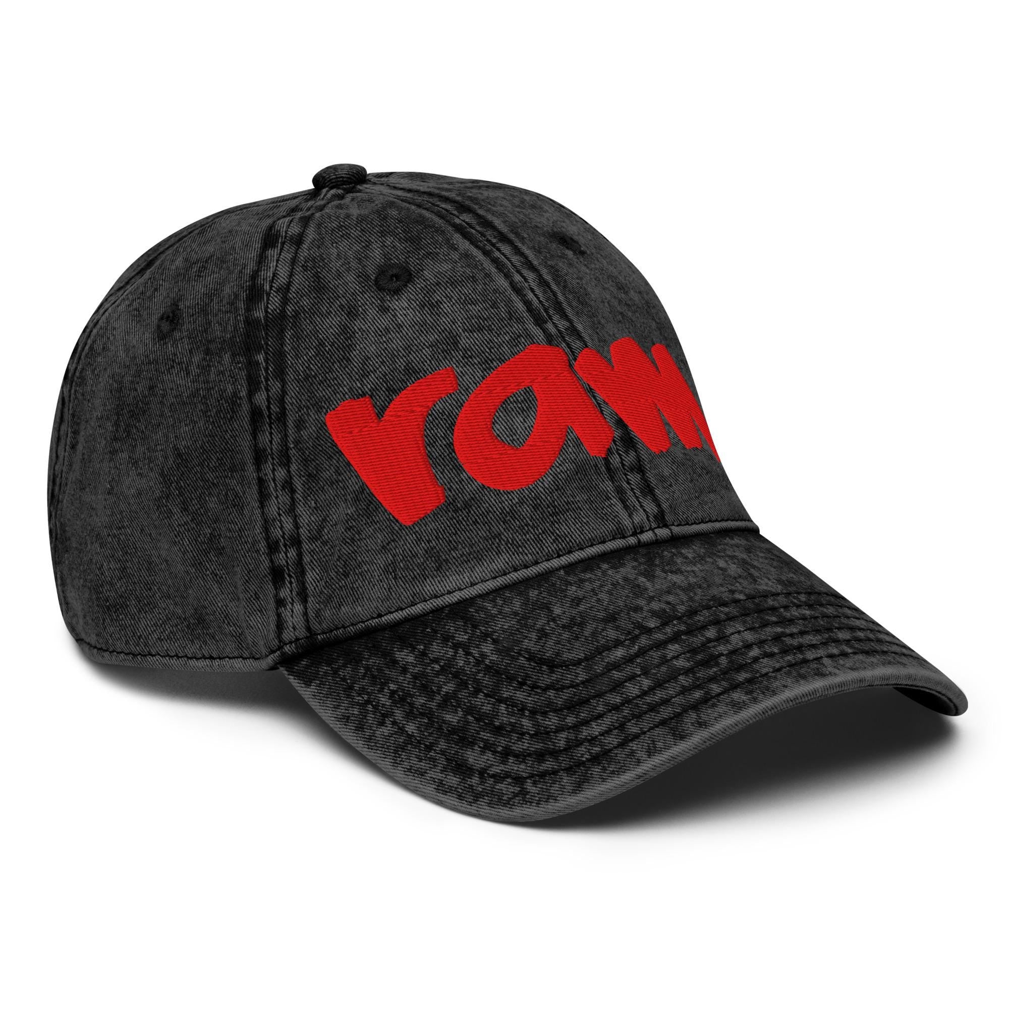 WSSU - RAM Distressed Denim Dad Cap __etsy:7331597264