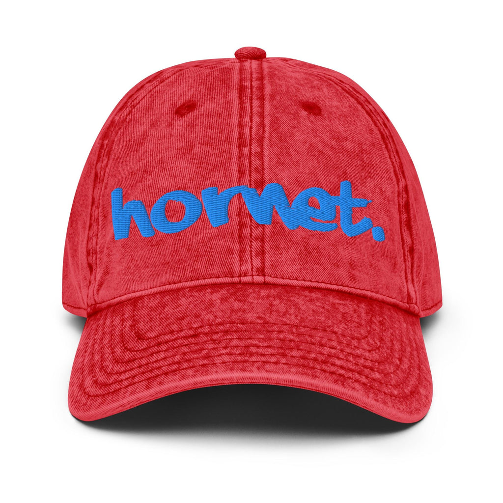 Delaware State - Hornet. Distressed Denim Dad Cap __etsy:7340594276