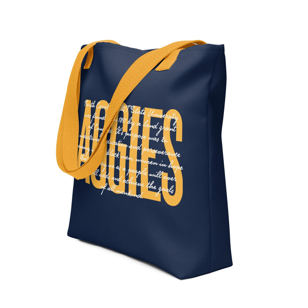 NCAT - NC A&T Aggie Polyester Tote Bag (etsy image id: 7365701286)