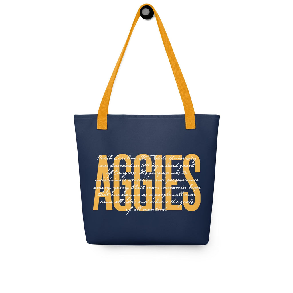 NCAT - NC A&T Aggie Polyester Tote Bag (etsy image id: 7365707784)