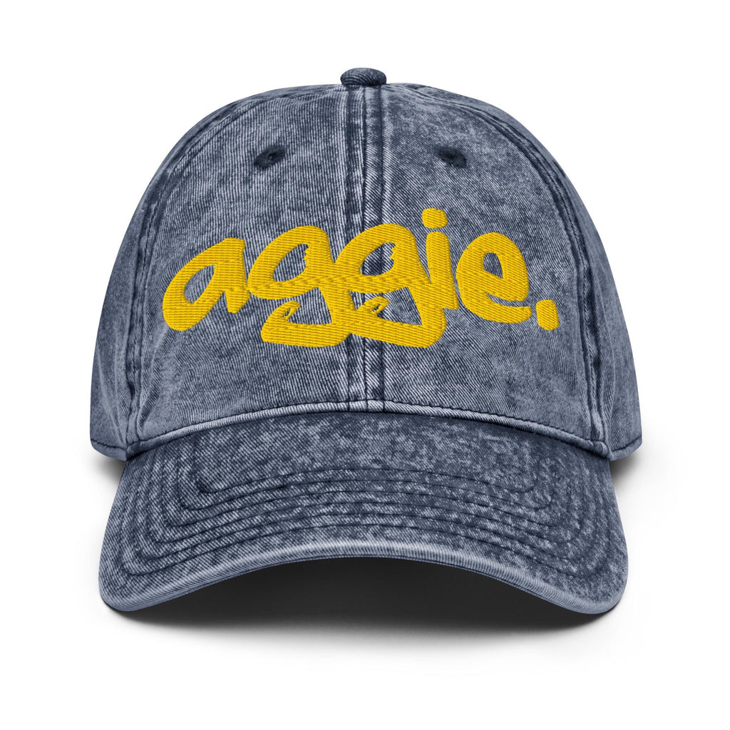 NCAT - NC A&T AGGIE Distressed Denim Dad Cap __etsy:7379441799