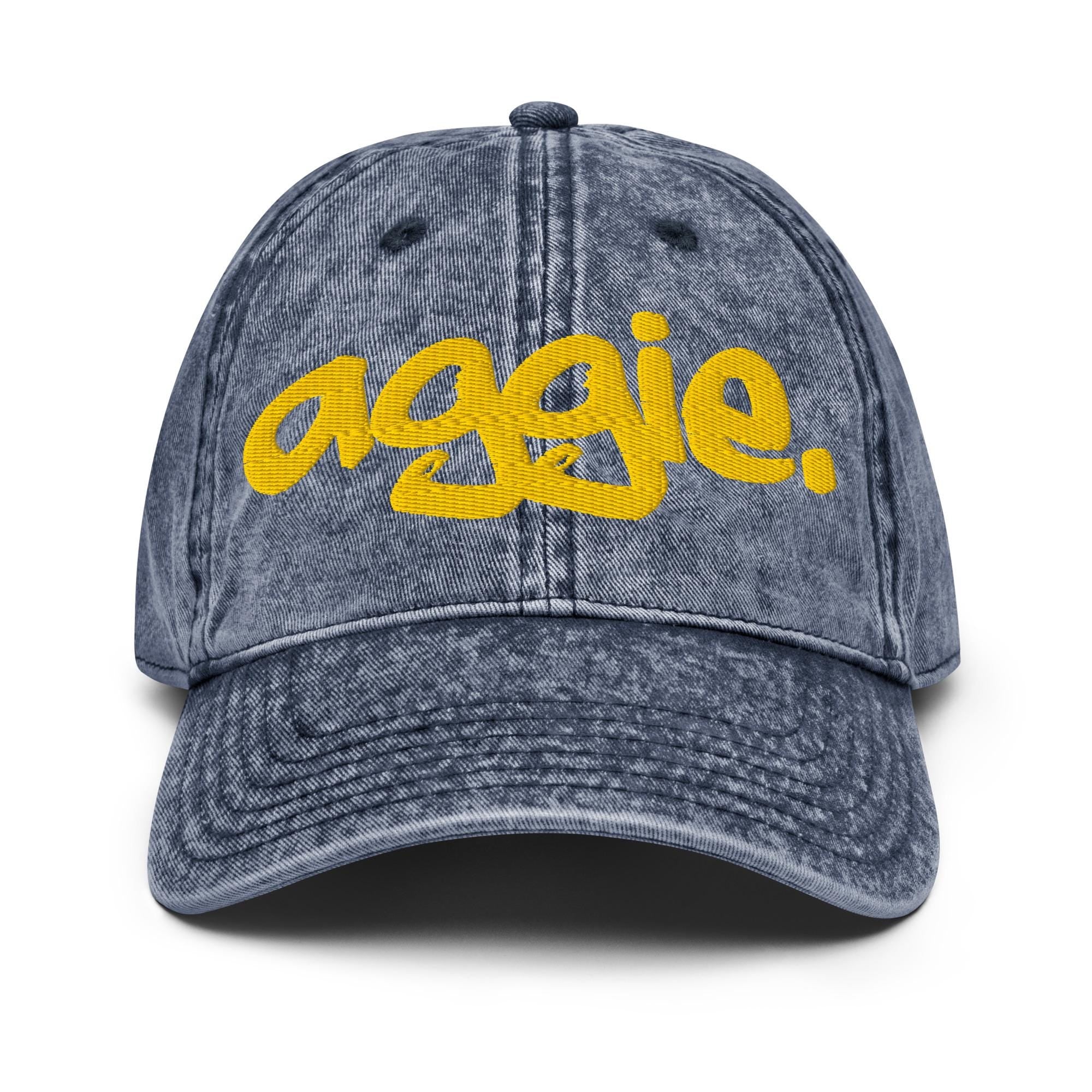 NCAT - NC A&T AGGIE Distressed Denim Dad Cap __etsy:7379441799