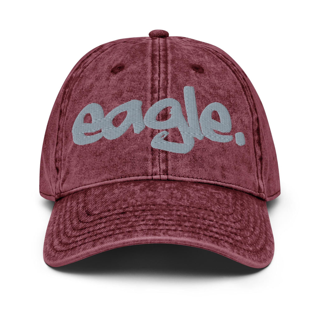NCCU - NC Central EAGLE Distressed Denim Dad Hat Cap (etsy image id: 7379455447)